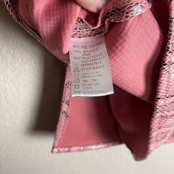 Motel Rocks WREN MINI SKIRT IN PU SNAKE PINK Size Small - Picture 8 of 9